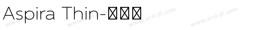Aspira Thin字体转换